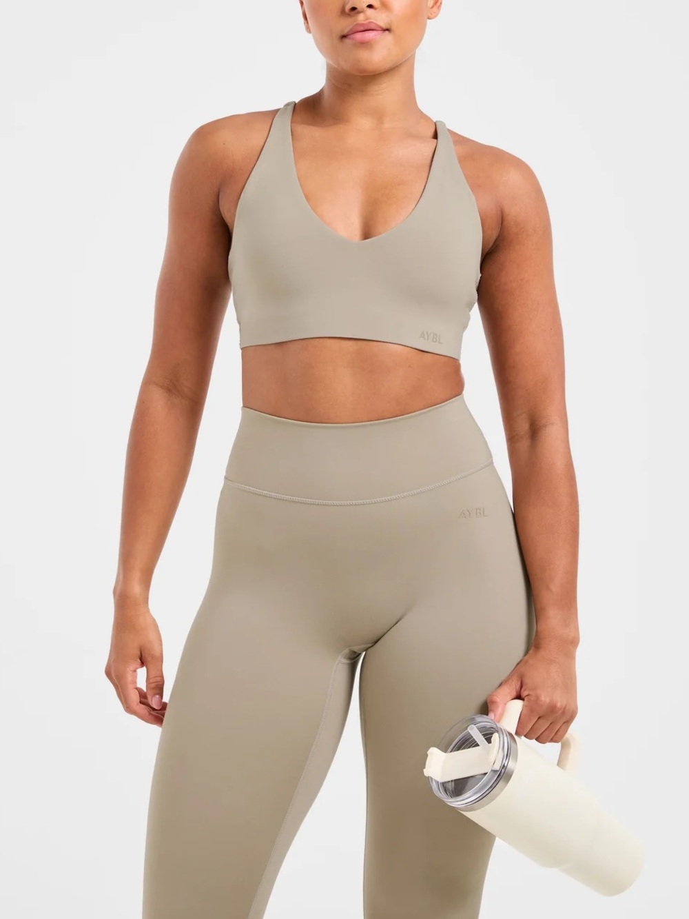 AYBL Staple Sports Bra - Taupe M